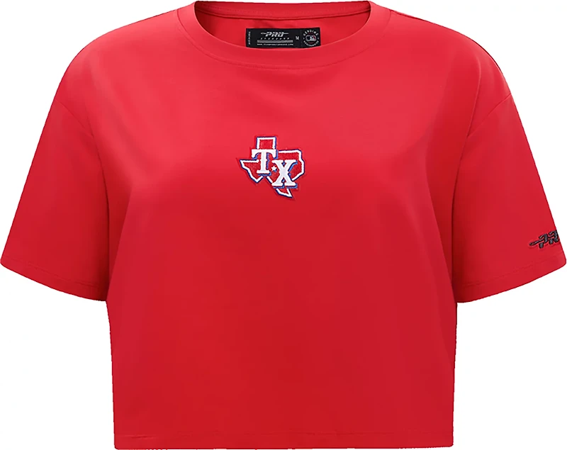 Pro Standard Women's Texas Rangers Classic Icon Boxy Short Sleeve T-shirt
