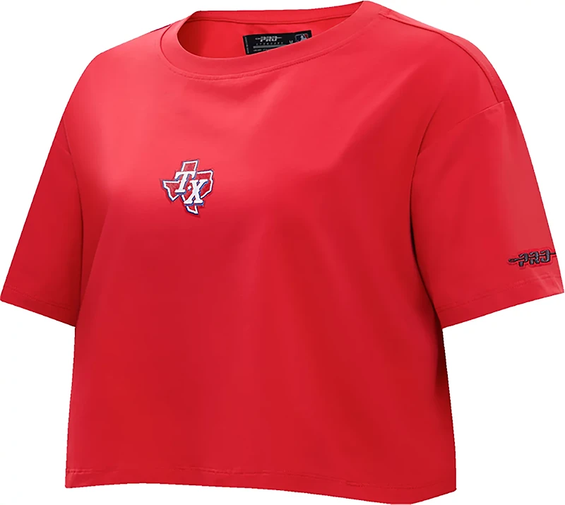 Pro Standard Women's Texas Rangers Classic Icon Boxy Short Sleeve T-shirt