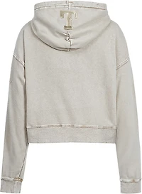 Pro Standard Women's Texas Rangers Washed Classic Enzyme Wash Long Sleeve Hoodie