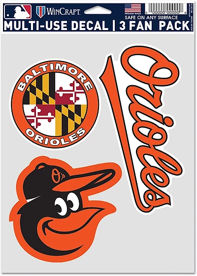 WinCraft Baltimore Orioles Multi-Use Fan Decal