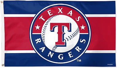 WinCraft Texas Rangers Stripe Deluxe Flag