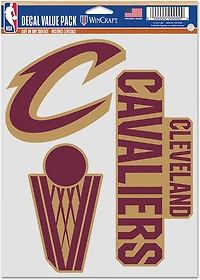 WinCraft Cleveland Cavaliers 5.5 x 7.75 in. Fan Decal 3-Pack