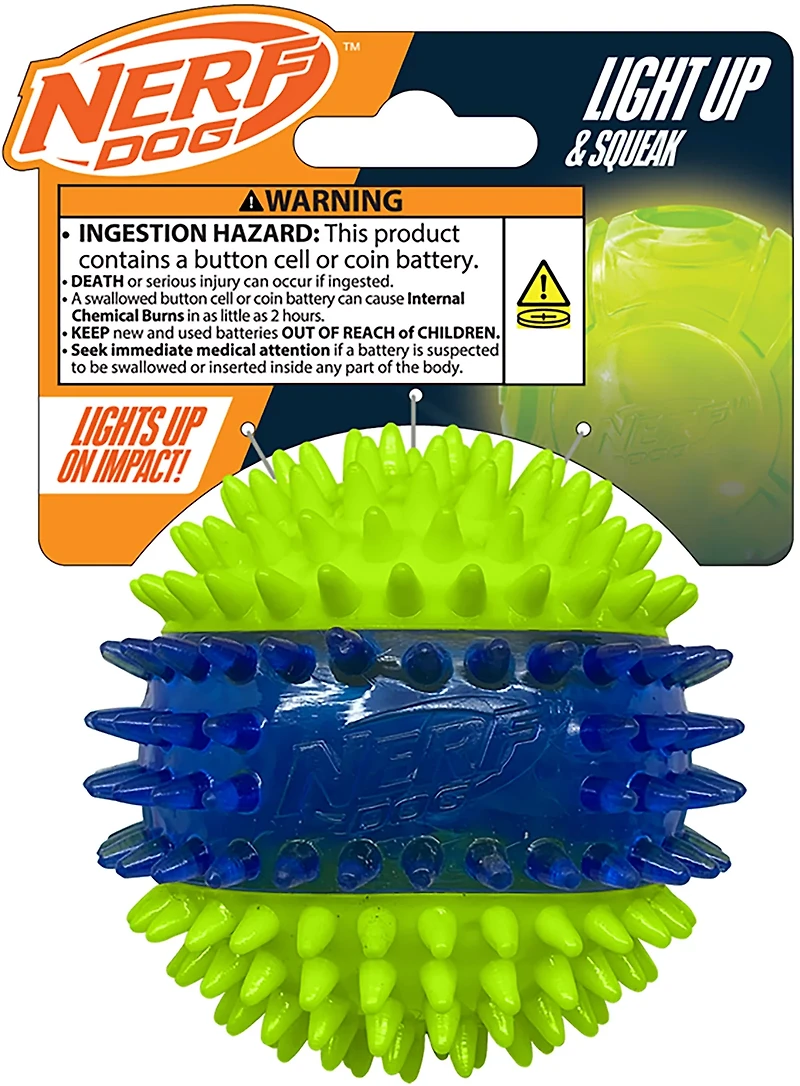 Nerf Dog Translucent TPR Spike and Squeak Ball