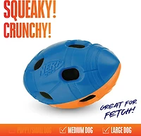 Nerf Dog TPR Bash Squeak and Crunch Football Toy