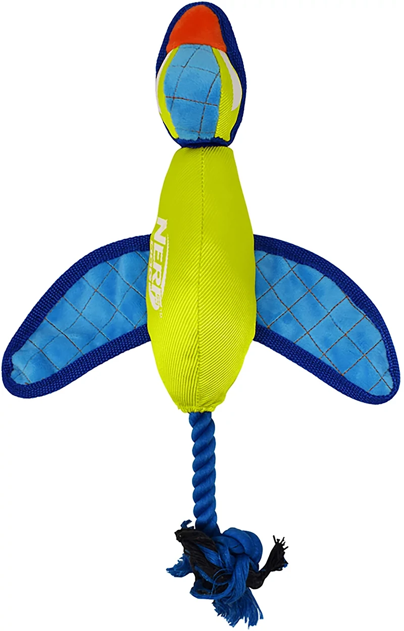 Nerf Dog Nylon Crinkle Wing Launching Duck Toy