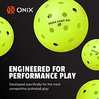 ONIX Dura Fast 40 Outdoor Pickleballs