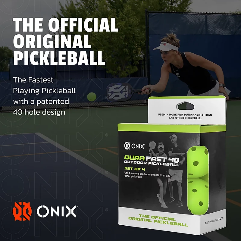 ONIX Dura Fast 40 Outdoor Pickleballs