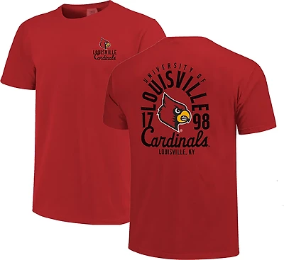 Louisville Cardinals Comfort Colors Mascot Overlay T-Shirt
