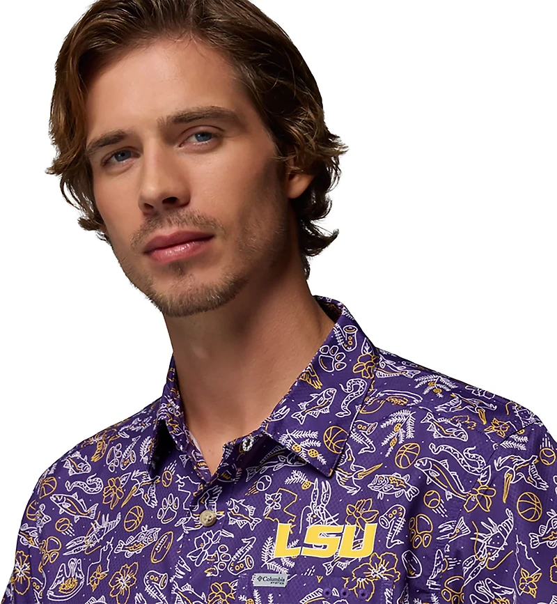 Columbia Sportswear Men's Louisiana State University Super Slack Tide Shirt