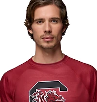 Columbia Sportswear Men's University of South Carolina CLG Terminal Tackle Heather Long Sleeve Graphic T-shirt