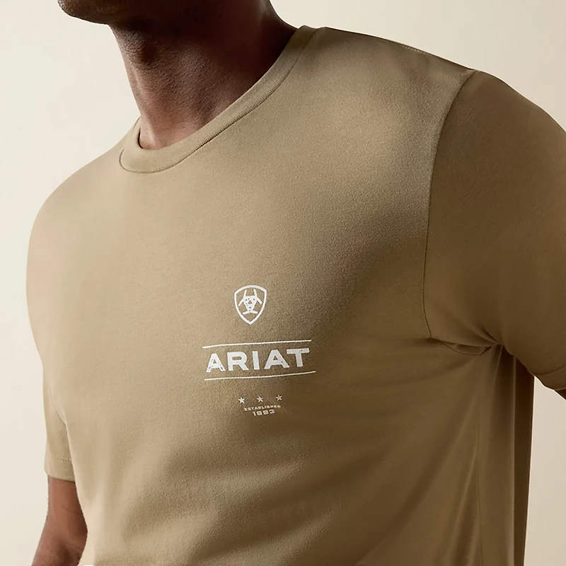 Ariat Men's Wooden Diamond Flag Graphic T-shirt