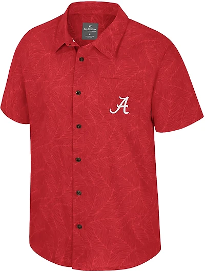 Colosseum Athletics Men's University of Alabama Duncan Button Down Camp Shirt