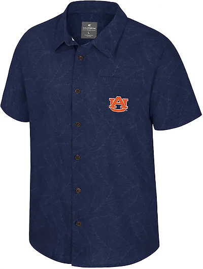 Colosseum Athletics Men's Auburn University Duncan Button Down Camp Shirt