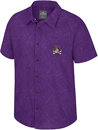 Colosseum Athletics Men's East Carolina University Duncan Button Down Camp Shirt