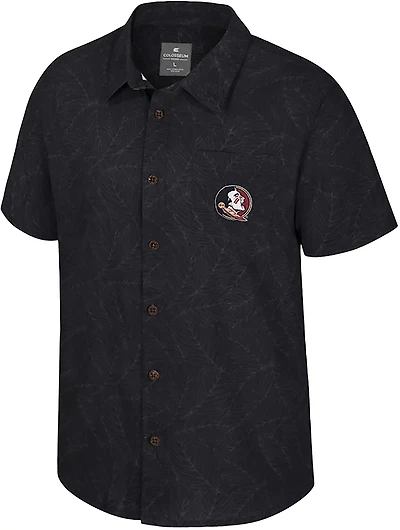 Colosseum Athletics Men's Florida State University Duncan Button Down Camp Shirt