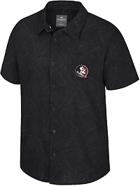 Colosseum Athletics Men's Florida State University Duncan Button Down Camp Shirt