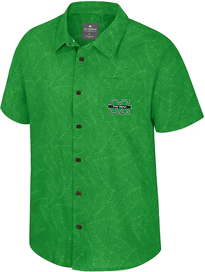 Colosseum Athletics Men's Marshall University Duncan Button Down Camp Shirt