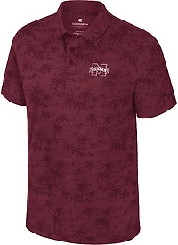 Colosseum Athletics Men's Mississippi State University Fremen Palm Polo Shirt