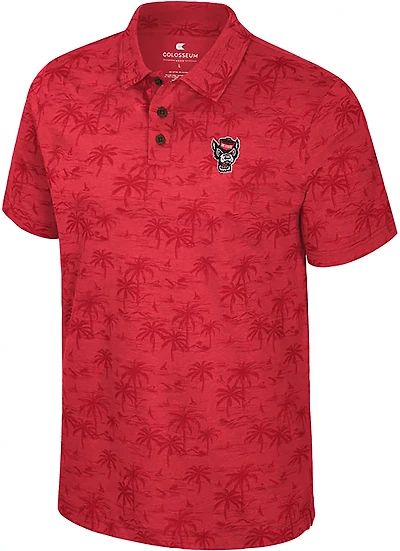 Colosseum Athletics Men's North Carolina State University Fremen Palm Polo Shirt