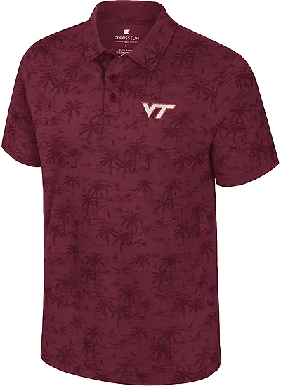 Colosseum Athletics Men's Virginia Tech Fremen Palm Polo Shirt