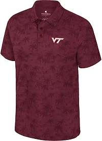 Colosseum Athletics Men's Virginia Tech Fremen Palm Polo Shirt