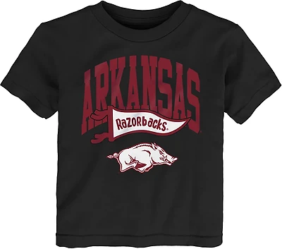 Outerstuff Toddlers' University of Arkansas Wavy Pennant Graphic T-shirt