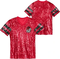Outerstuff Girls' University of Georgia KC Glam Sequined Graphic T-shirt