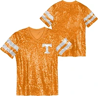 Outerstuff Girls' University of Tennessee KC Glam Sequined Graphic T-shirt