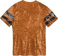 Outerstuff Girls' University of Texas KC Glam Sequined Graphic T-shirt