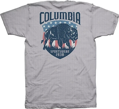 Columbia Sportswear Men’s Americana Bison Short-Sleeve T-Shirt