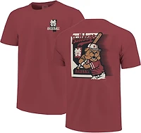 Image One Men's Mississippi State University Baseball Card Mascot T-Shirt