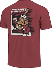 Image One Men's Mississippi State University Baseball Card Mascot T-Shirt