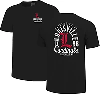 Image One Men's University of Louisville Alt Logo Mascot Overlay T-Shirt