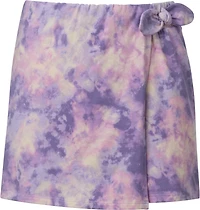 BCG Girls' Wrap Tie Printed Skort