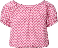 BCG Girls' Puff Sleeve Cinched T-shirt Dress