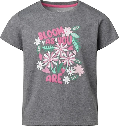 BCG Girls' Lifestyle Cotton Bloom Short Sleeve T-Shirt