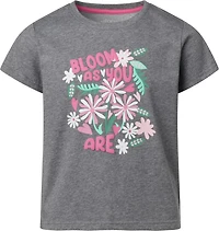 BCG Girls' Lifestyle Cotton Bloom Short Sleeve T-Shirt