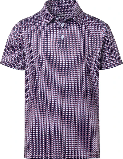BCG Boys' Golf Texas Flag Print Polo Shirt