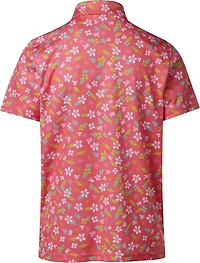 BCG Boys' Golf Tropical Print Polo Shirt