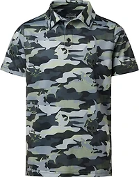 BCG Boys' Shark Camo Print Short Sleeve Polo