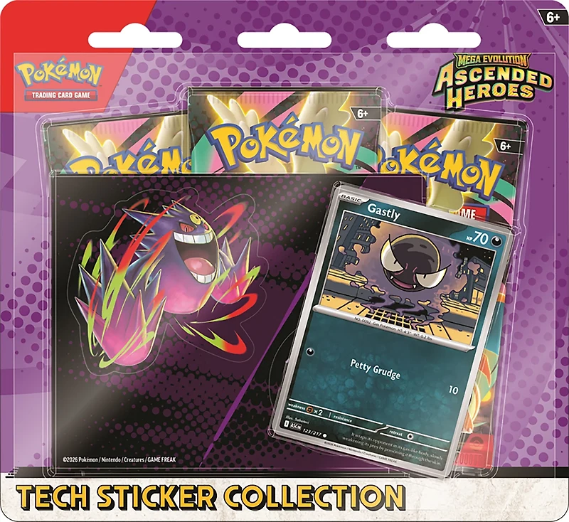 Pokémon Trading Card Game Mega Evolutions 2.5 Ascended Heroes Tech Sticker Collection