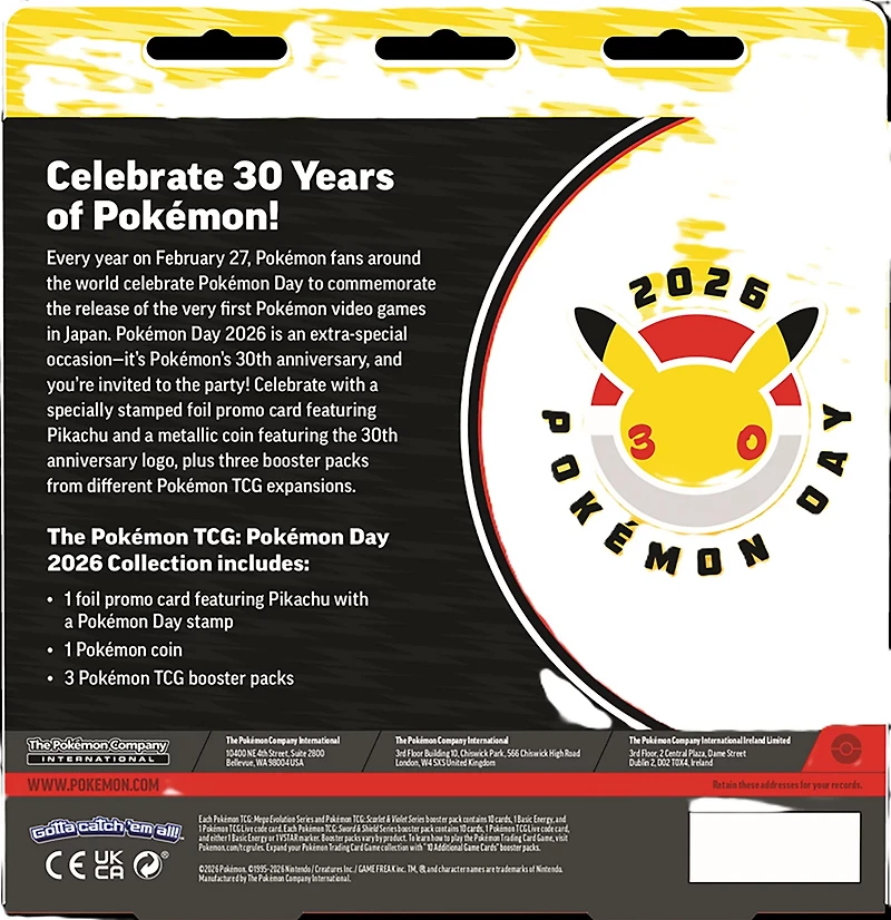 Pokémon Trading Card Game Pokémon Day 2026 Collection