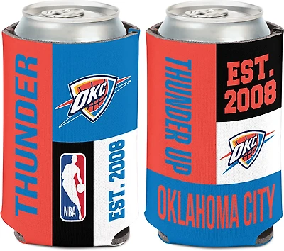 WinCraft Oklahoma City Thunder Color Block 12 oz. Can Cooler