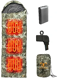 True Timber Heated Mummy Sleeping Bag