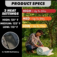 True Timber Heated Mummy Sleeping Bag