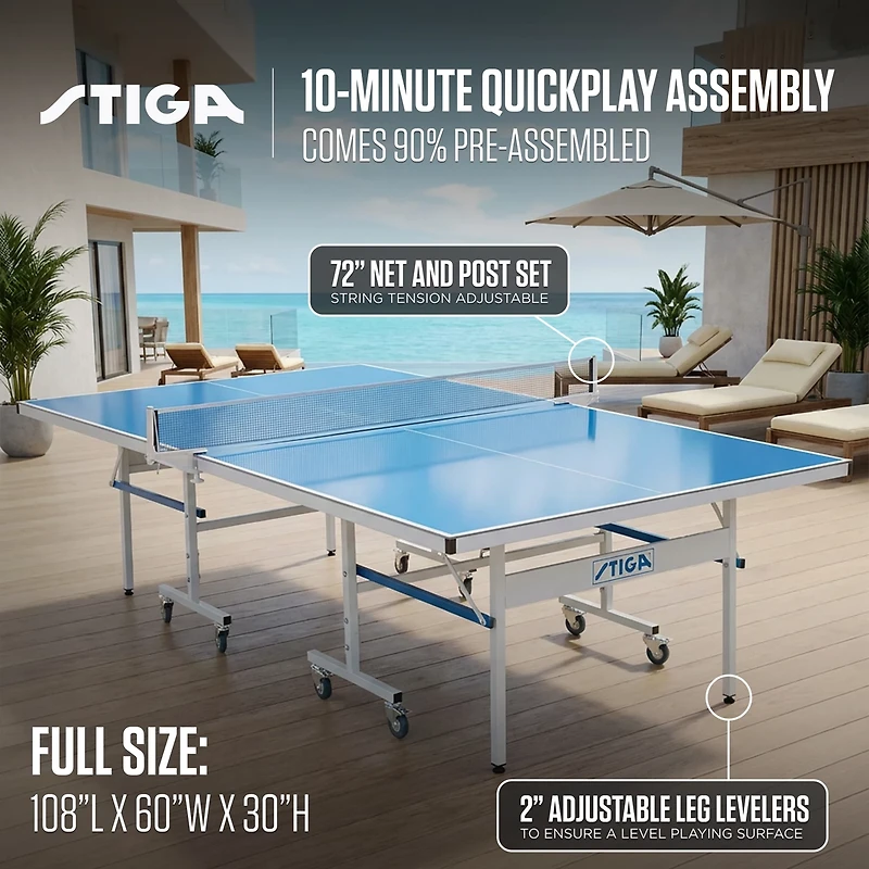 STIGA XTR Indoor/Outdoor Table Tennis Table