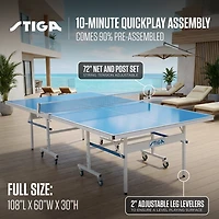 STIGA XTR Indoor/Outdoor Table Tennis Table