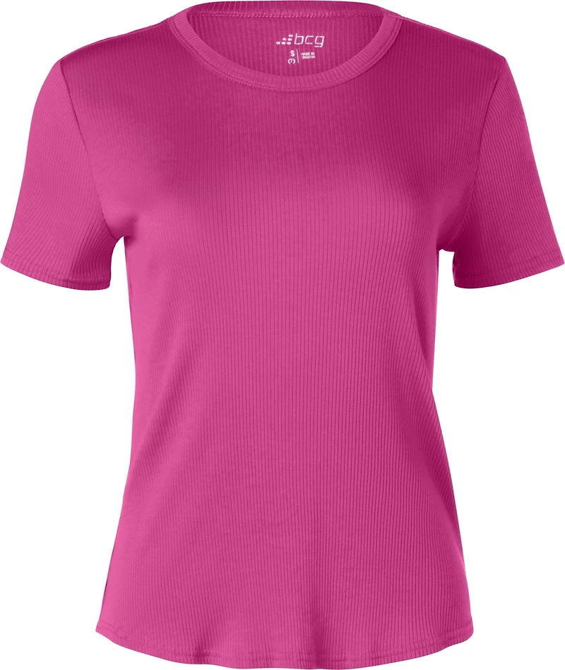 BCG Women's Sign Crew Rib Short Sleeve T-Shirt