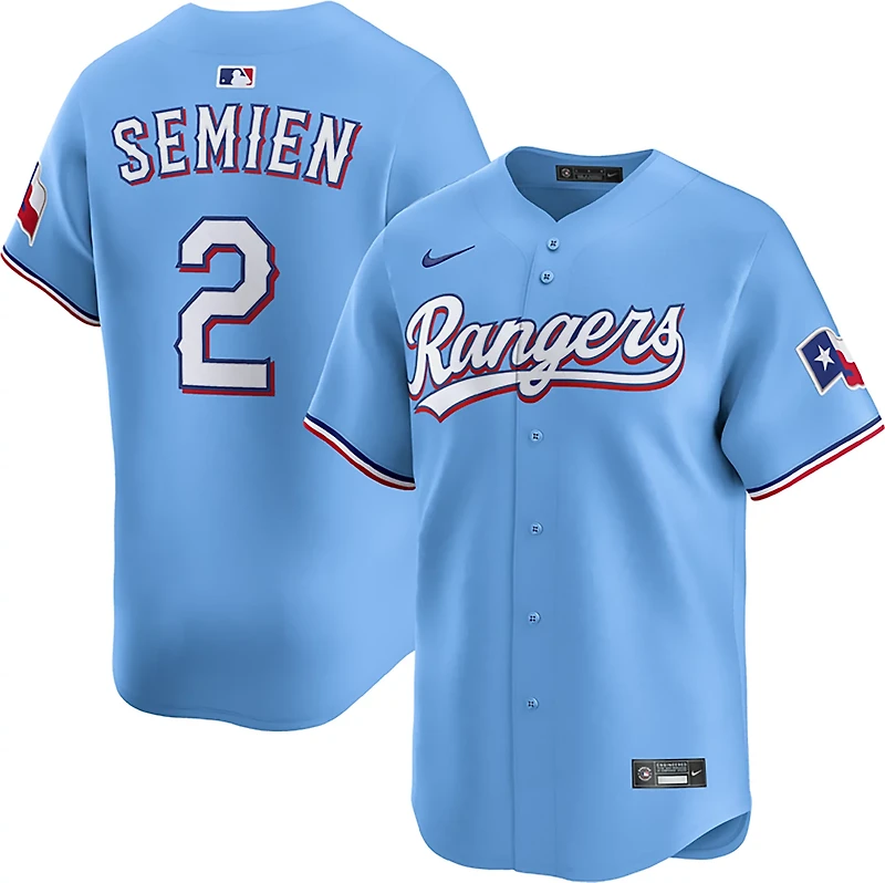 Nike Men's Texas Rangers Alt 1 Limited Marcus Semien N&N Jersey