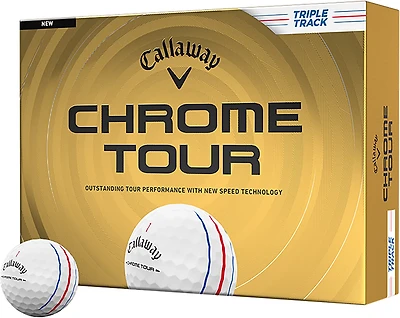 Callaway 2026 Chrome Tour Triple Track Golf Balls 12-Pack